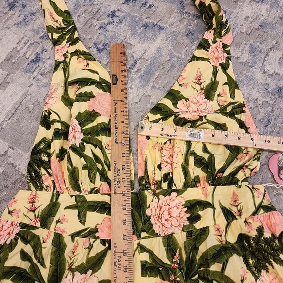 NWT Agua Bendita × Target Wideleg Botanical Sleeveless Jumpsuit size 1X - Picture 14 of 15